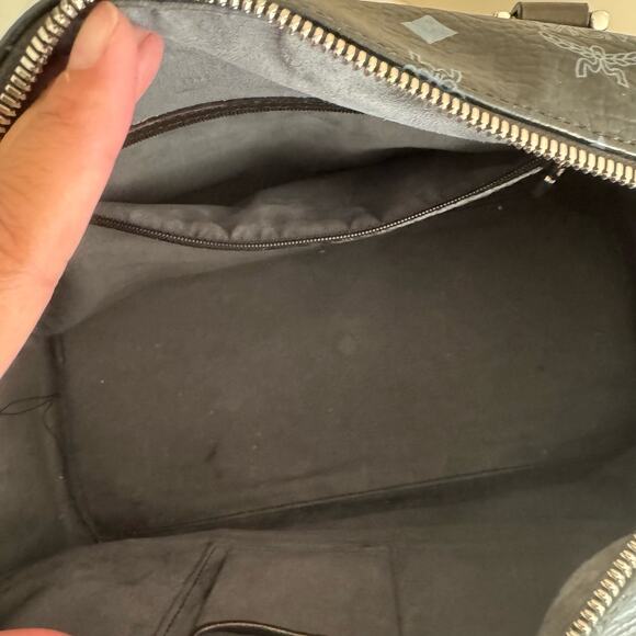 MCM Visetos Lion Princess Boston Handbag - Picture 8 of 10